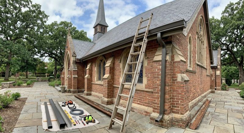 Church Downspout Installation in Clarksville, TN