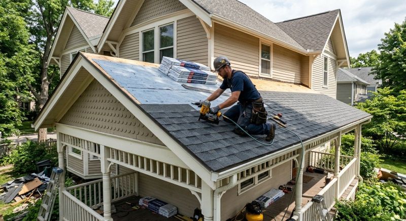 A Frame Roof Installation in Nashua, NH