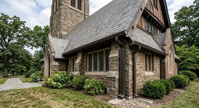 Church Downspout Installation in Clarksville, TN