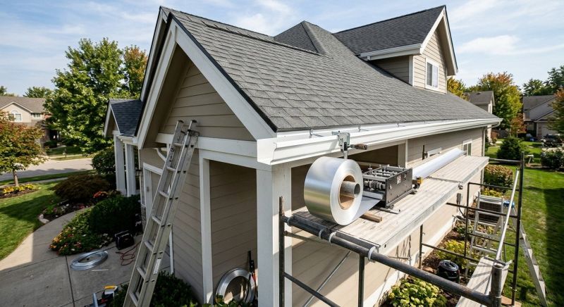 Steel Rain Gutter Installation in Sacramento, CA